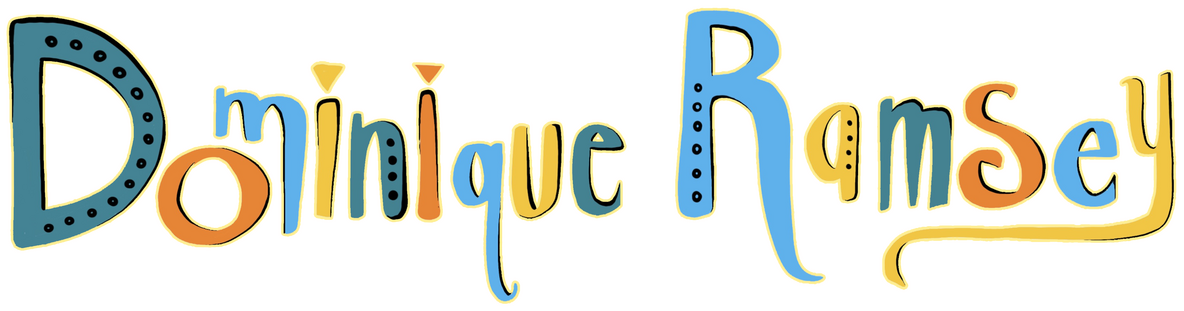 A name logo that reads "DOMINIQUE RAMSEY".